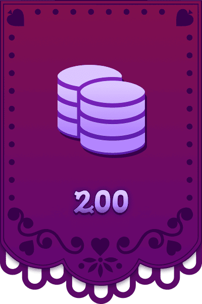Accumulate 200 coins